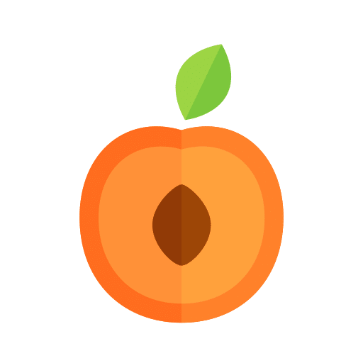 sustainable australian peach packaging icon illustrated