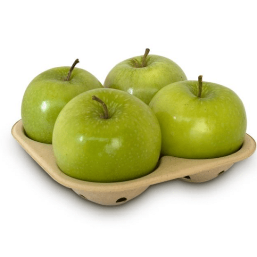 Earthcycle palm fibre trays sustainable apple packaging fresh produce compostable packaging